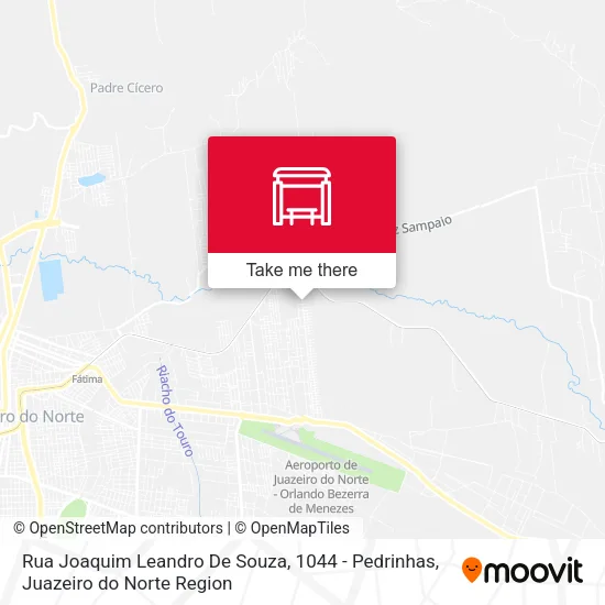 Rua Joaquim Leandro De Souza, 1044 - Pedrinhas map