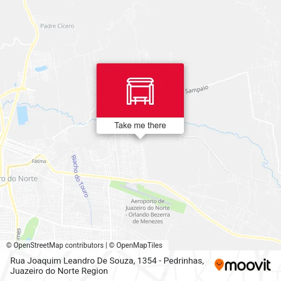Rua Joaquim Leandro De Souza, 1354 - Pedrinhas map