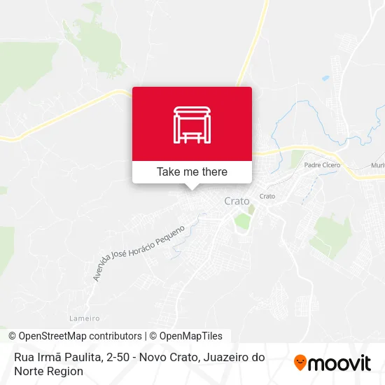 Rua Irmã Paulita, 2-50 - Novo Crato map