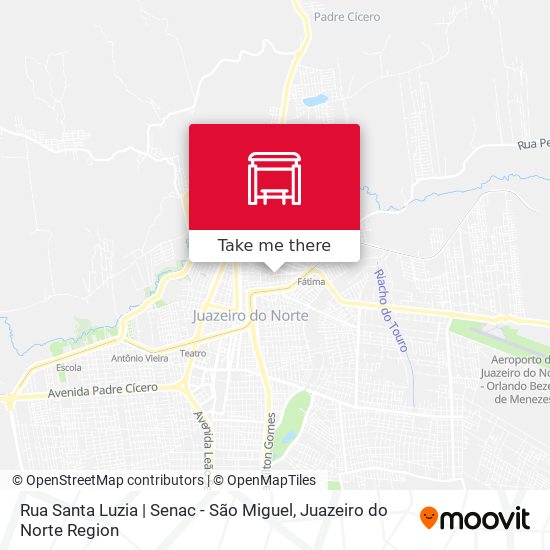 Rua Santa Luzia | Senac - São Miguel map