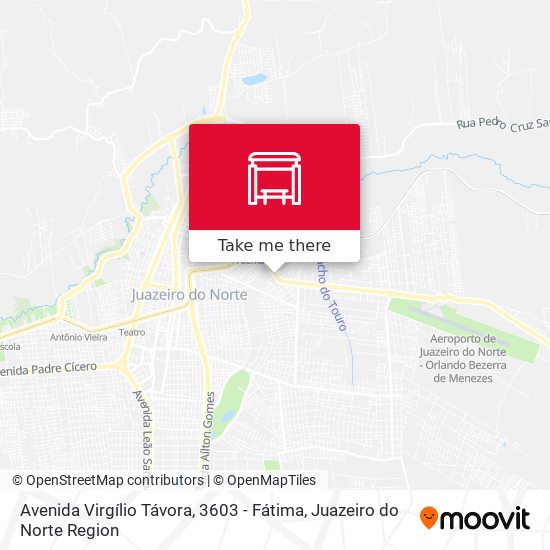 Mapa Avenida Virgílio Távora, 3603 - Fátima