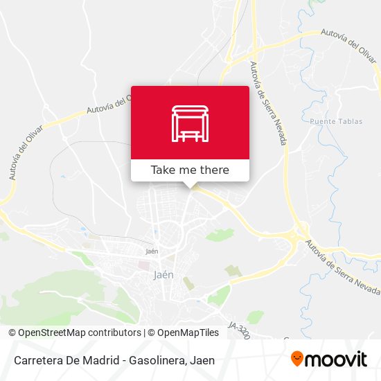 mapa Carretera De Madrid - Gasolinera