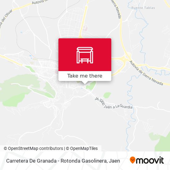 mapa Carretera De Granada - Rotonda Gasolinera