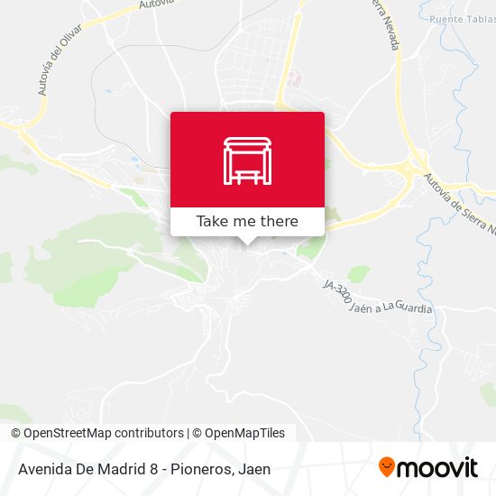 mapa Avenida De Madrid 8 - Pioneros
