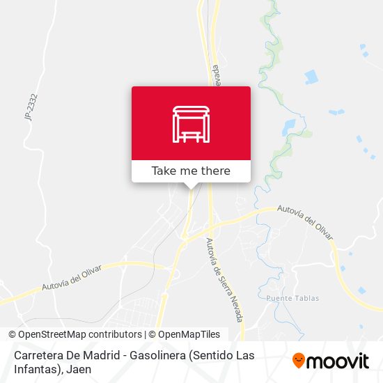 mapa Carretera De Madrid - Gasolinera (Sentido Las Infantas)