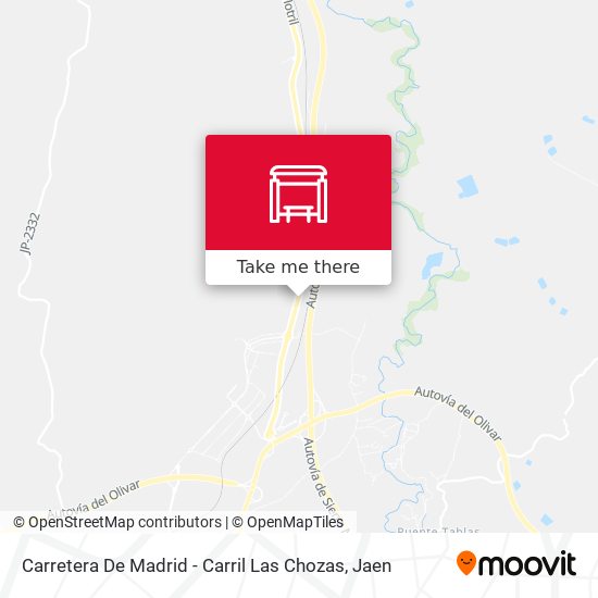 mapa Carretera De Madrid - Carril Las Chozas