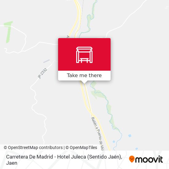 mapa Carretera De Madrid - Hotel Juleca (Sentido Jaén)