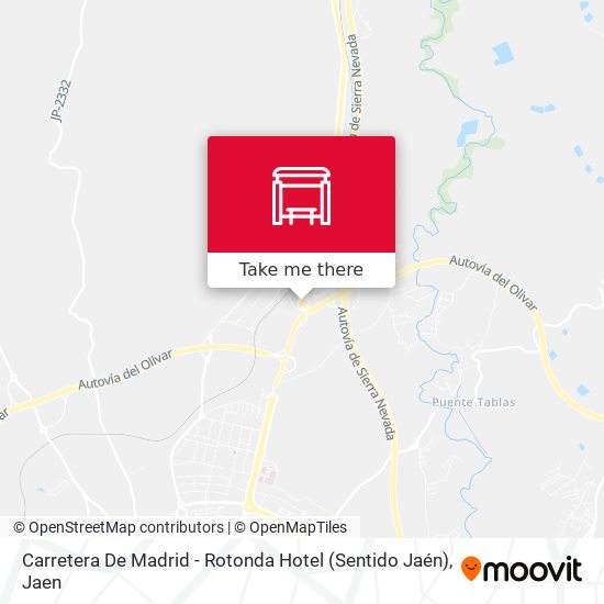 mapa Carretera De Madrid - Rotonda Hotel (Sentido Jaén)