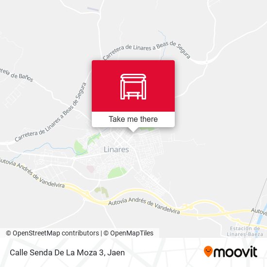 mapa Calle Senda De La Moza 3