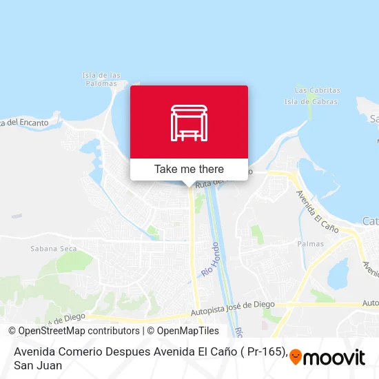 Mapa de Avenida Comerio Despues Avenida El Caño ( Pr-165)