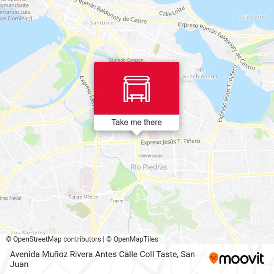 Mapa de Avenida Muñoz Rivera Antes Calle Coll Taste
