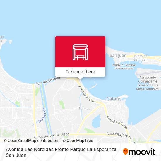 Mapa de Avenida Las Nereidas Frente Parque La Esperanza
