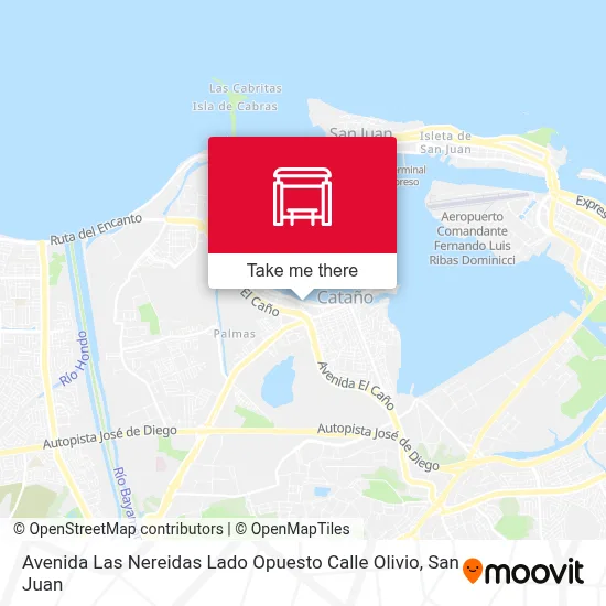 Avenida Las Nereidas Lado Opuesto Calle Olivio map