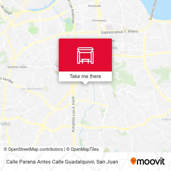 Mapa de Calle Parana Antes Calle Guadalquivir