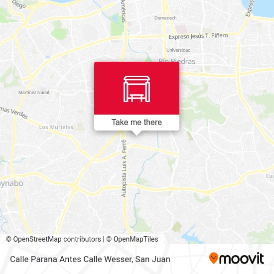 Mapa de Calle Parana Antes Calle Wesser