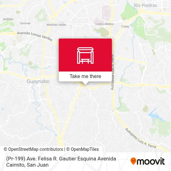 Mapa de (Pr-199) Ave. Felisa R. Gautier Esquina Avenida Caimito
