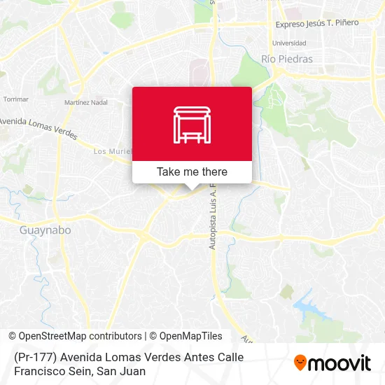 Mapa de (Pr-177) Avenida Lomas Verdes Antes Calle Francisco Sein