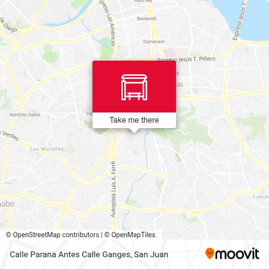 Mapa de Calle Parana Antes Calle Ganges