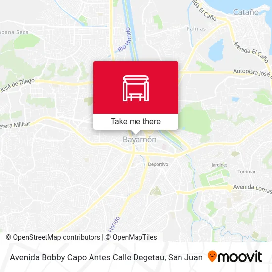 Avenida Bobby Capo Antes Calle Degetau map