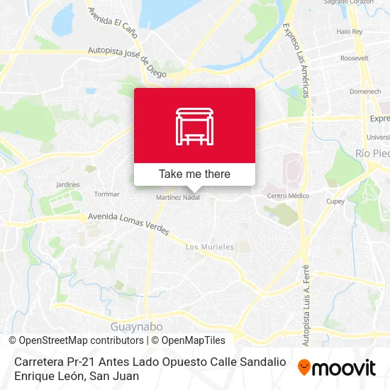 Carretera Pr-21 Antes Lado Opuesto Calle Sandalio Enrique León map