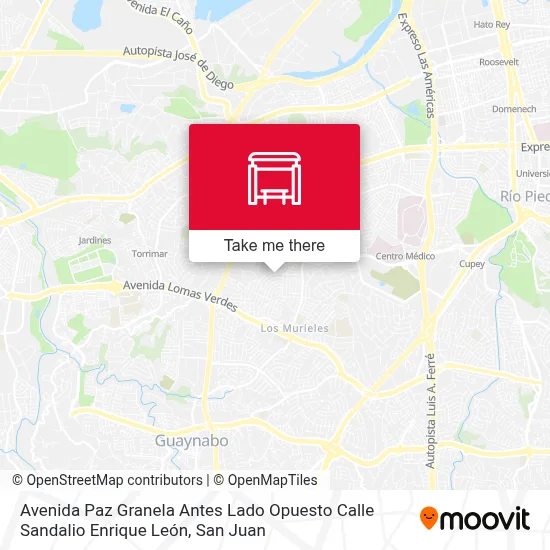 Avenida Paz Granela Antes Lado Opuesto Calle Sandalio Enrique León map