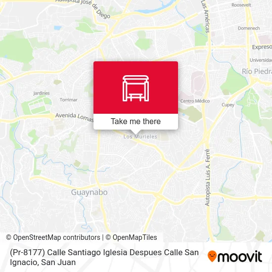 (Pr-8177) Calle Santiago Iglesia Despues Calle San Ignacio map