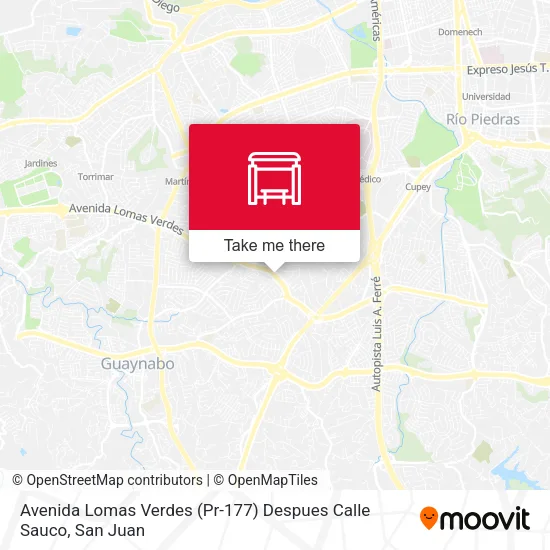 Avenida Lomas Verdes (Pr-177) Despues Calle Sauco map