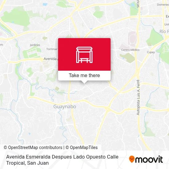 Avenida Esmeralda Despues Lado Opuesto Calle Tropical map