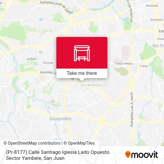 Mapa de (Pr-8177) Calle Santiago Iglesia Lado Opuesto Sector Yambele