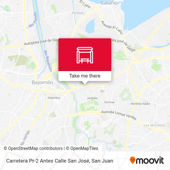 Mapa de Carretera Pr-2 Antes Calle San José
