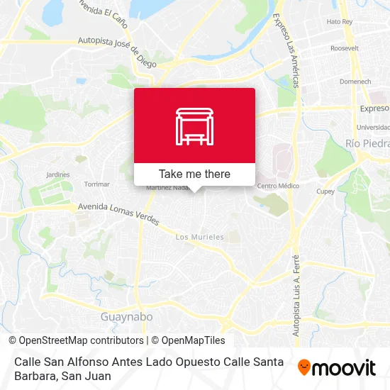 Calle San Alfonso Antes Lado Opuesto Calle Santa Barbara map