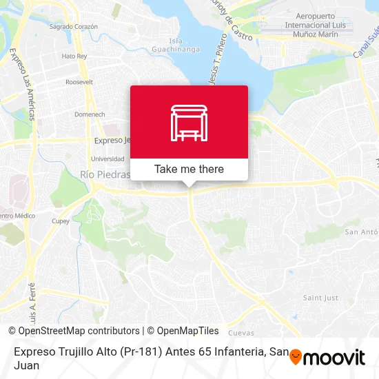 Expreso Trujillo Alto (Pr-181) Antes 65 Infanteria map