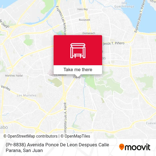 Mapa de (Pr-8838) Avenida Ponce De Leon Despues Calle Parana