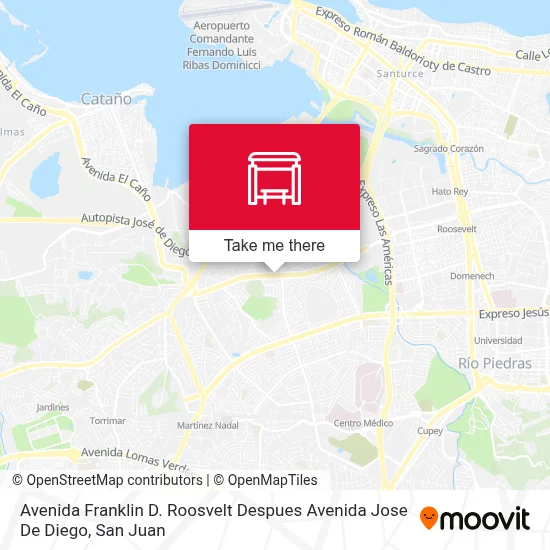 Avenida Franklin D. Roosvelt Despues Avenida Jose De Diego map