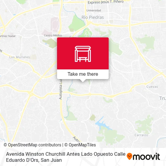 Avenida Winston Churchill Antes Lado Opuesto Calle Eduardo D'Ors map