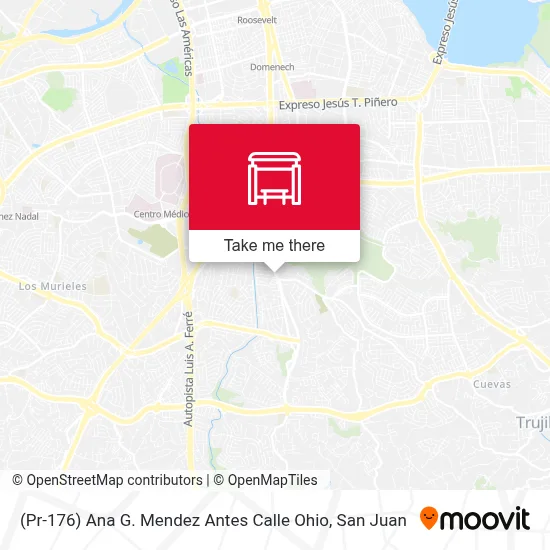 Mapa de (Pr-176) Ana G. Mendez Antes Calle Ohio