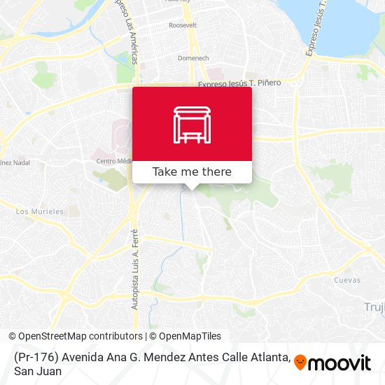 (Pr-176) Avenida Ana G. Mendez Antes Calle Atlanta map
