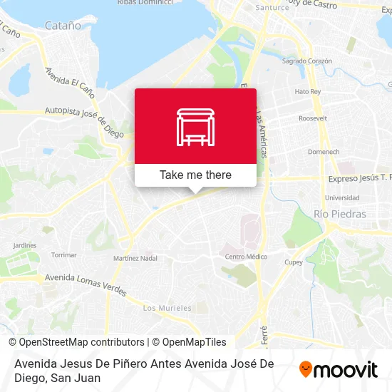 Avenida Jesus De Piñero Antes Avenida José De Diego map