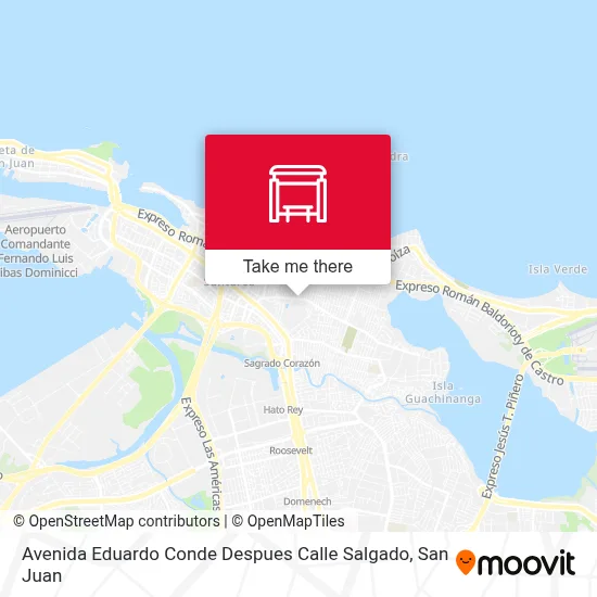 Mapa de Avenida Eduardo Conde Despues Calle Salgado