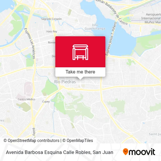 Mapa de Avenida Barbosa Esquina Calle Robles