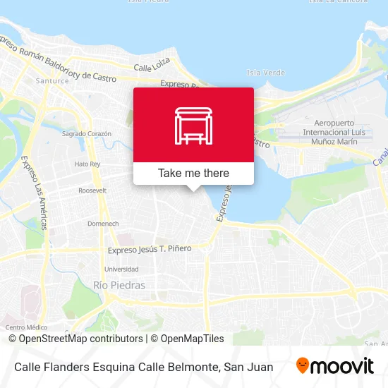 Mapa de Calle Flanders Esquina Calle Belmonte