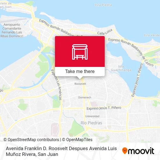 Mapa de Avenida Franklin D. Roosvelt Despues Avenida Luis Muñoz Rivera