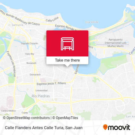 Calle Flanders Antes Calle Turia map