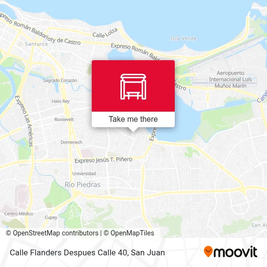 Mapa de Calle Flanders Despues Calle 40