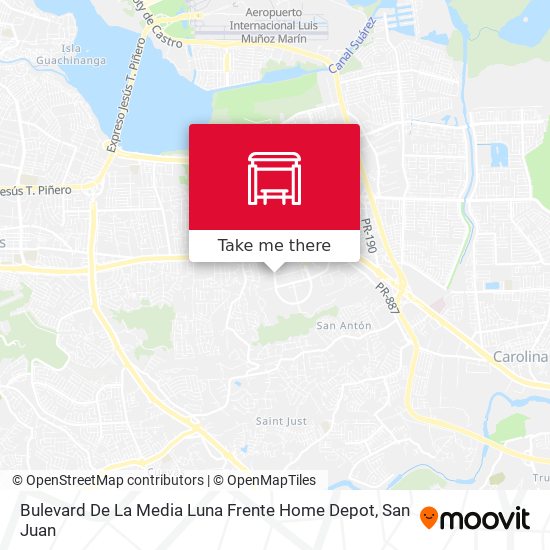 Bulevard De La Media Luna Frente Home Depot map