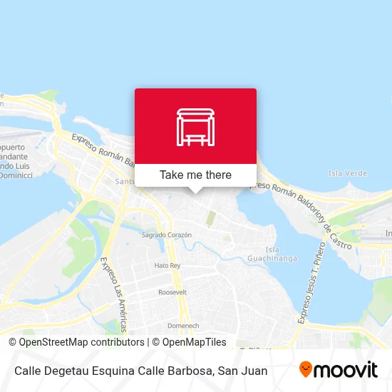 Mapa de Calle Degetau Esquina Calle Barbosa