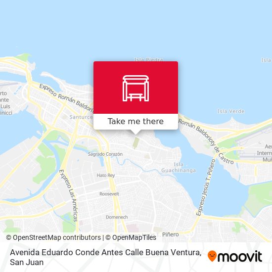 Mapa de Avenida Eduardo Conde Antes Calle Buena Ventura