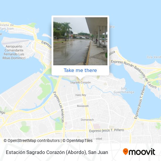 Mapa de Estación Sagrado Corazón (Abordo)