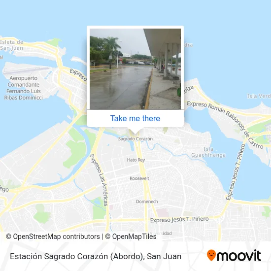 Estación Sagrado Corazón (Abordo) map