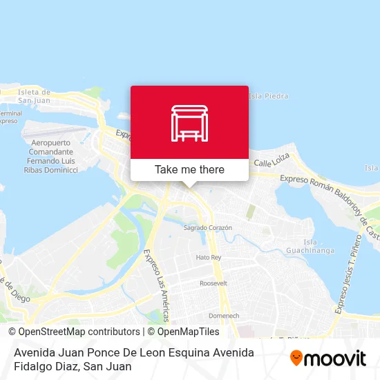 Mapa de Avenida Juan Ponce De Leon Esquina Avenida Fidalgo Diaz